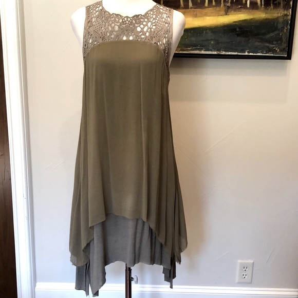 Nicholas & Mark Leather & Silk Dress - Picture 2 of 10